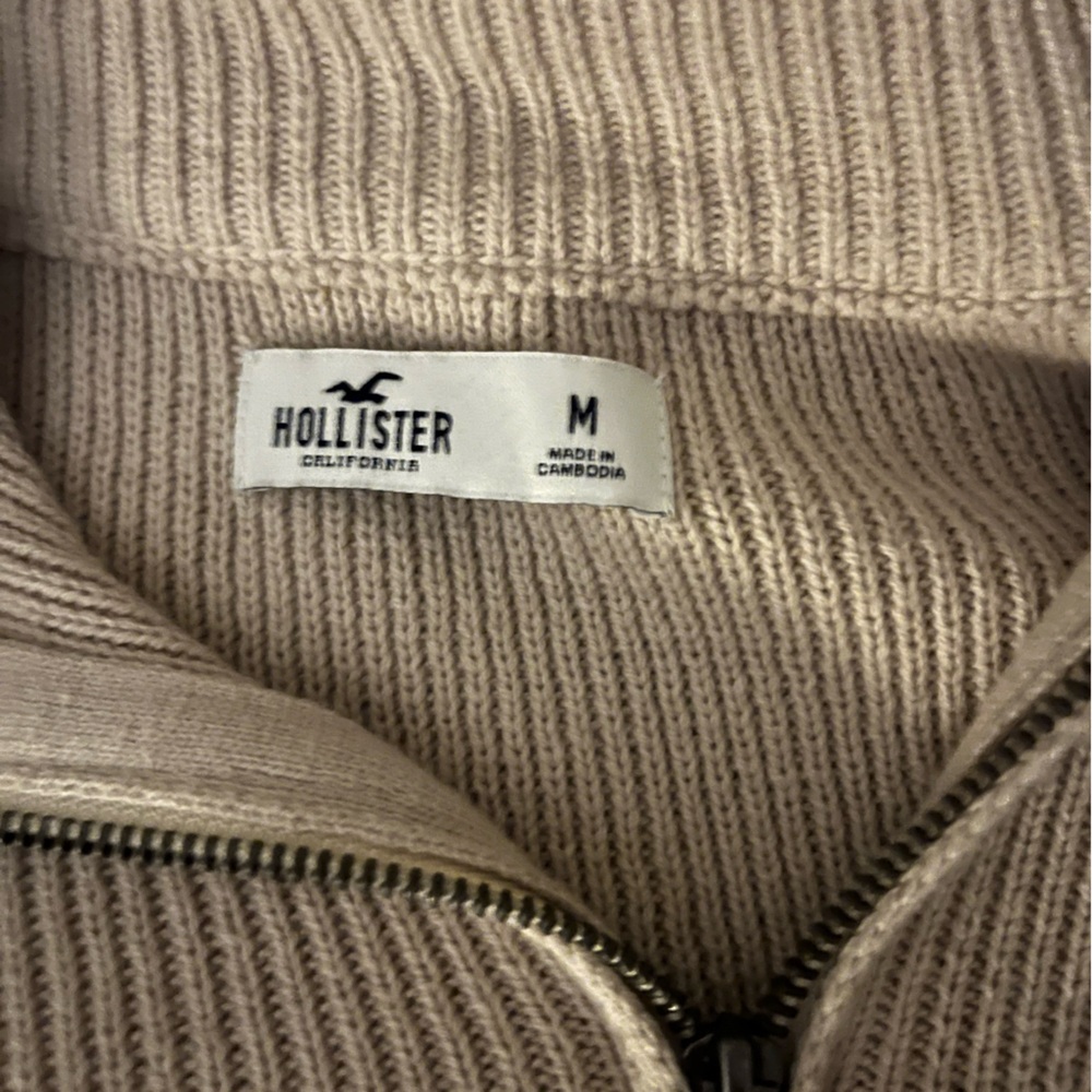 Beige Ribbed Sweater - Picture 2 of 2